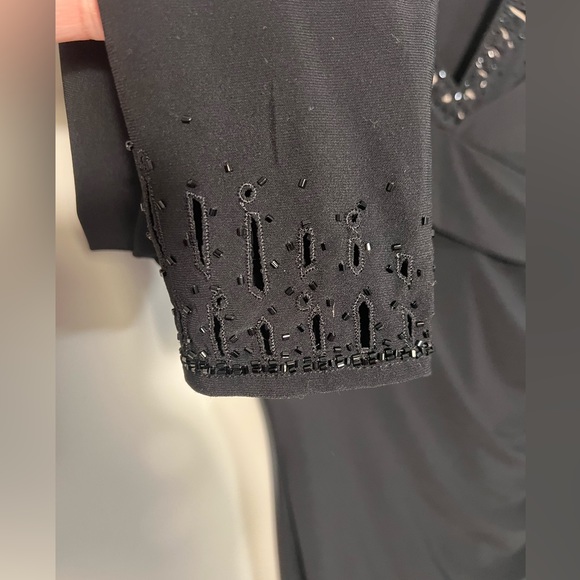 Lauren Ralph Lauren black floor length dress SZ 10 - Picture 5 of 8